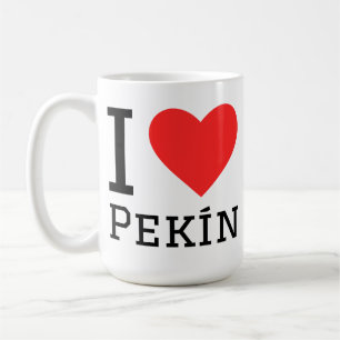 Caneca De Café Eu amo Pequim 