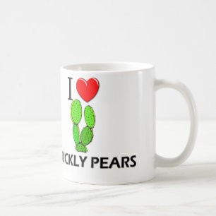 Caneca De Café Eu amo peras espinhosas