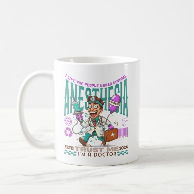 Caneca De Café Eu amo pessoas sob anestesia geral (Esquerda)