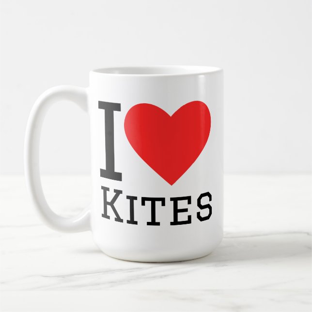 Caneca De Café Eu amo pipas (Esquerda)