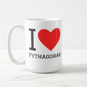Caneca De Café Eu amo Pitágoras