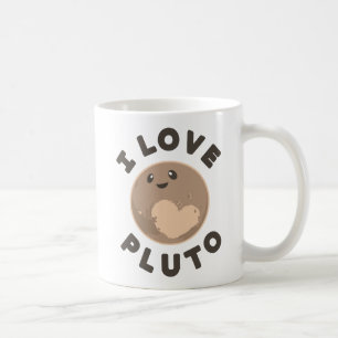 Caneca De Café Eu amo Pluto