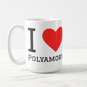 Caneca De Café Eu amo poliamor