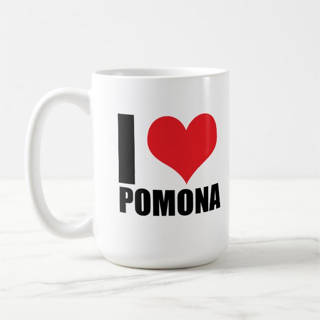 Caneca De Café Eu amo Pomona (Esquerda)