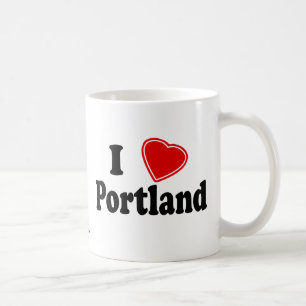 Caneca De Café Eu amo Portland