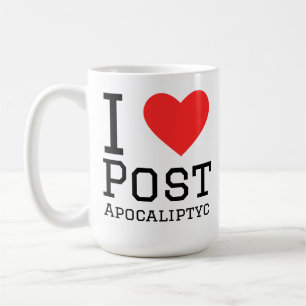 Caneca De Café Eu amo pós-apocalíptico