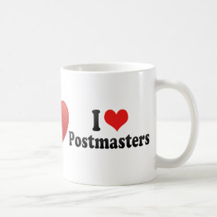 Caneca De Café Eu amo postmaster