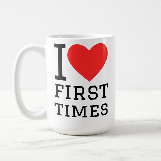 Caneca De Café Eu amo primeiras vezes (Esquerda)