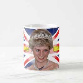 Caneca De Café "Eu amo princesa Diana de HRH de Diana"