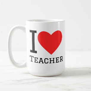Caneca De Café Eu amo professor