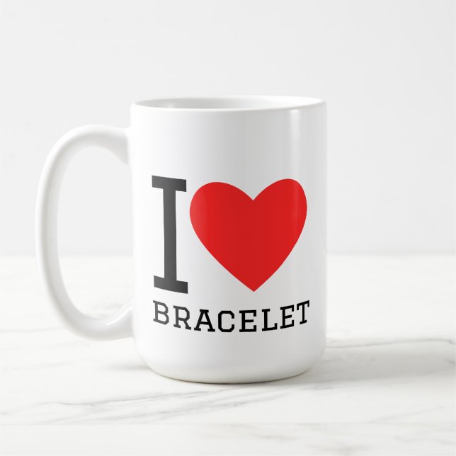 Caneca De Café Eu amo pulseira (Esquerda)