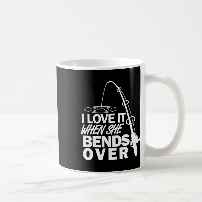 Caneca De Café Eu Amo Quando Ela Se Curta - Pesca Engraçada (Direita)