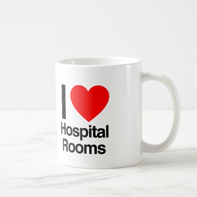 Caneca De Café eu amo quartos de hospital (Direita)