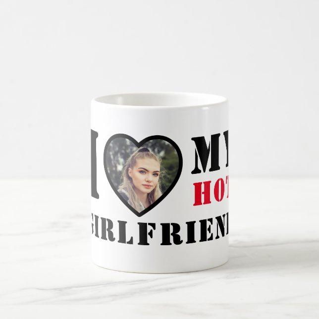 Caneca De Café Eu Amo Quente Meu Namorada (Centro)