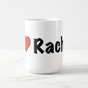 Caneca De Café Eu amo Rachel