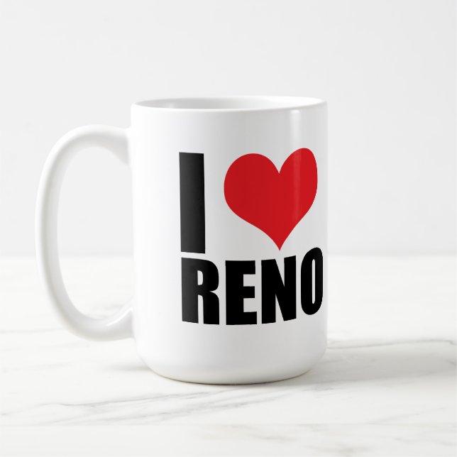 Caneca De Café Eu amo Reno (Esquerda)