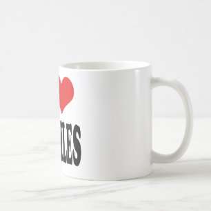Caneca De Café Eu amo répteis