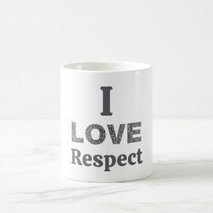Caneca de Café Eu Amo Respeito