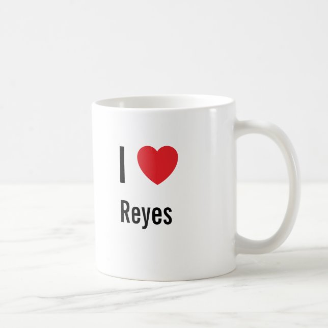 Caneca De Café Eu amo Reyes (Direita)