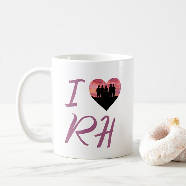 Caneca De Café Eu amo RH Mug (Com Donut)