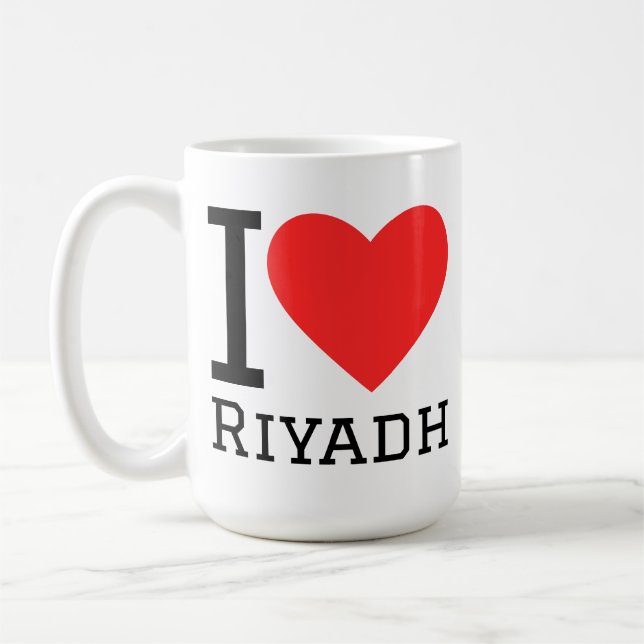 Caneca De Café Eu amo Riade  (Esquerda)