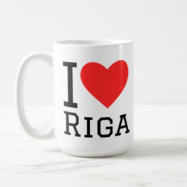 Caneca De Café Eu amo Riga (Esquerda)