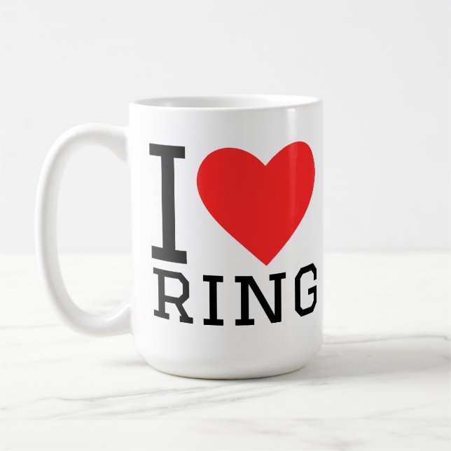 Caneca De Café Eu amo ringue  (Esquerda)