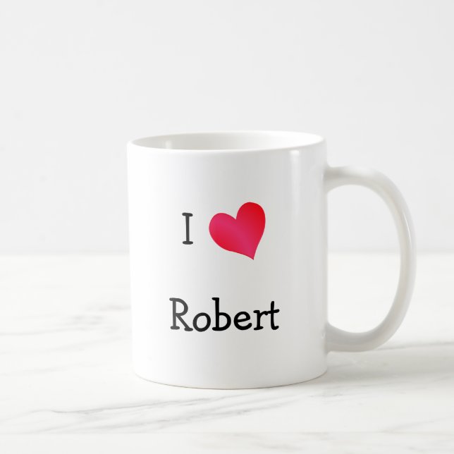 Caneca De Café Eu Amo Robert (Direita)