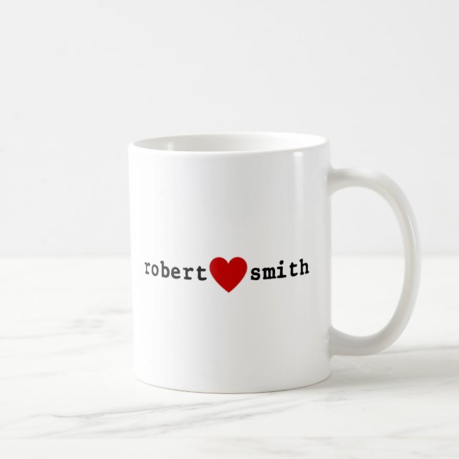Caneca De Café Eu amo Robert Smith (Direita)