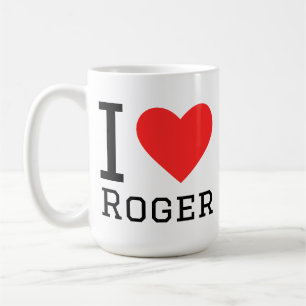 Caneca De Café Eu amo Roger