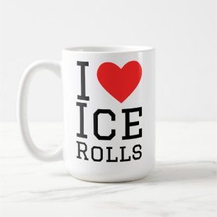 Caneca De Café Eu amo rolos de gelo