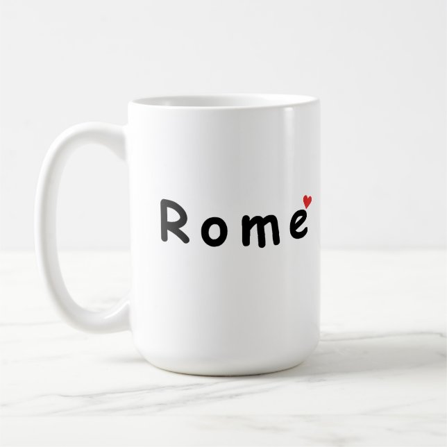 Caneca De Café Eu amo Roma (Esquerda)