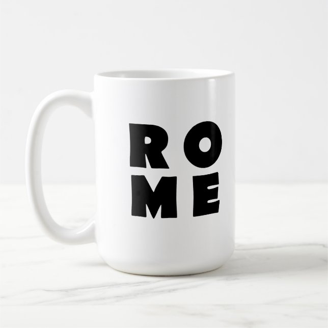 Caneca De Café Eu amo Roma (Esquerda)