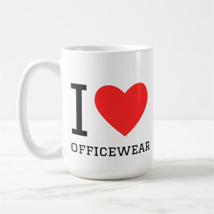 Caneca De Café Eu amo roupas de escritório