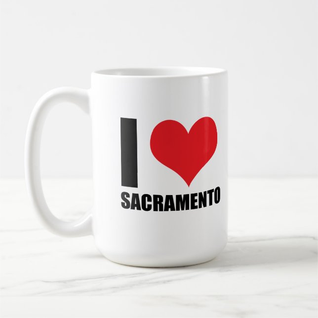 Caneca De Café Eu amo Sacramento (Esquerda)
