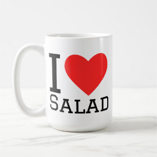 Caneca De Café Eu amo salada