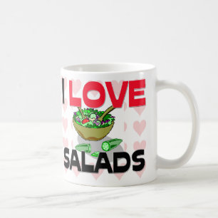 Caneca De Café Eu amo saladas
