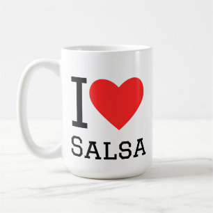 Caneca De Café Eu amo salsa