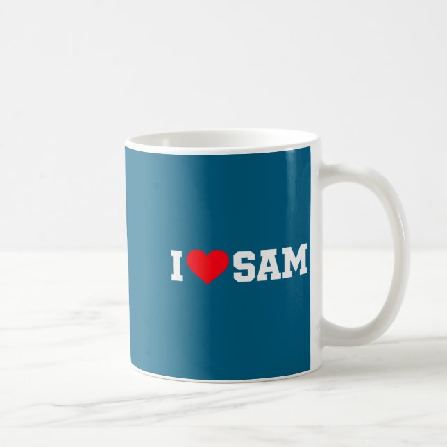Caneca De Café Eu amo sam  (Direita)