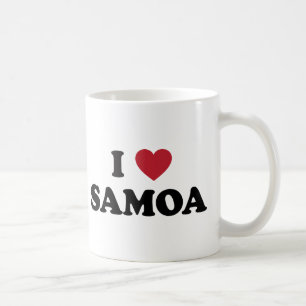 Caneca De Café Eu amo Samoa