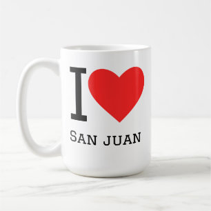 Caneca De Café Eu amo San Juan
