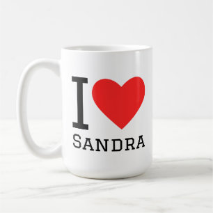 Caneca De Café Eu amo Sandra