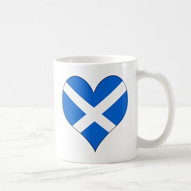 Caneca De Café Eu amo Scotland (Direita)