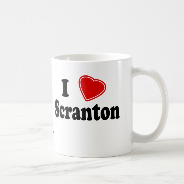 Caneca De Café Eu amo Scranton (Direita)