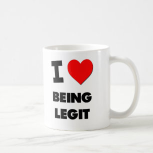 Caneca De Café Eu amo ser Legit