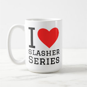 Caneca De Café Eu amo séries slasher