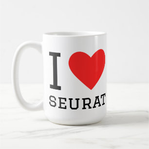 Caneca De Café Eu amo Seurat