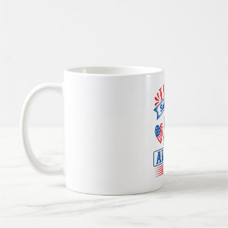 Caneca De Café Eu amo Shih Tzus e os EUA