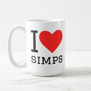 Caneca De Café Eu amo simps