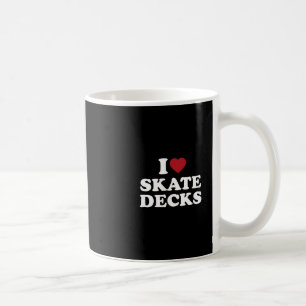 Caneca De Café Eu Amo Skate Decks Skateboarding Skatista